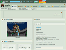 Tablet Screenshot of herofox.deviantart.com