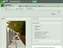 Tablet Screenshot of blonde-art.deviantart.com