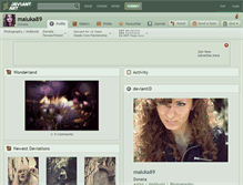 Tablet Screenshot of maluka89.deviantart.com