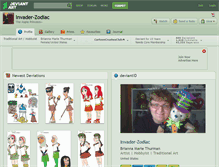 Tablet Screenshot of invader-zodiac.deviantart.com