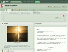 Tablet Screenshot of madamedesreves.deviantart.com