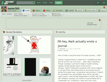 Tablet Screenshot of baxter500.deviantart.com
