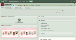 Desktop Screenshot of club-mizuno.deviantart.com
