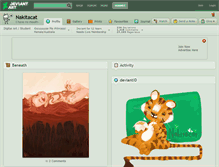 Tablet Screenshot of nakitacat.deviantart.com