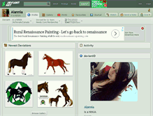 Tablet Screenshot of alannia.deviantart.com
