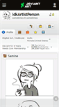 Mobile Screenshot of idkartistperson.deviantart.com