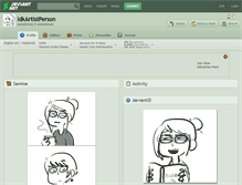 Tablet Screenshot of idkartistperson.deviantart.com