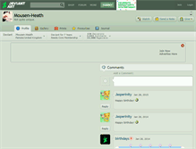 Tablet Screenshot of mousen-heath.deviantart.com