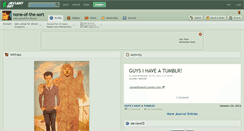Desktop Screenshot of none-of-the-sort.deviantart.com