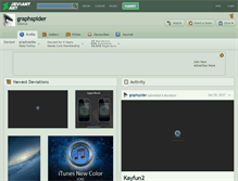 Tablet Screenshot of graphspider.deviantart.com