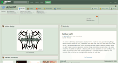 Desktop Screenshot of demonx69.deviantart.com