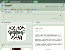 Tablet Screenshot of demonx69.deviantart.com