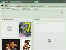 Tablet Screenshot of niw.deviantart.com