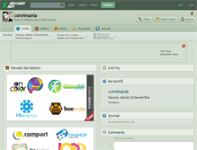 Tablet Screenshot of corelmania.deviantart.com