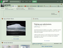 Tablet Screenshot of gemando.deviantart.com