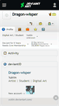 Mobile Screenshot of dragon-wisper.deviantart.com