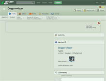 Tablet Screenshot of dragon-wisper.deviantart.com