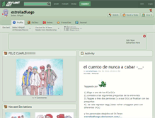 Tablet Screenshot of estrelladfuego.deviantart.com