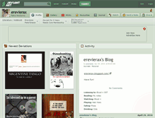 Tablet Screenshot of erevierax.deviantart.com