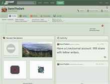 Tablet Screenshot of damnthedark.deviantart.com