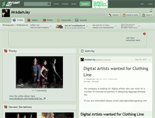 Tablet Screenshot of mradamjay.deviantart.com