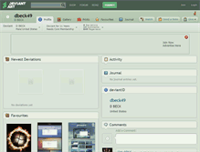 Tablet Screenshot of dbeck49.deviantart.com