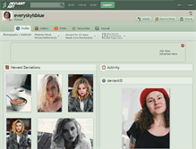 Tablet Screenshot of everyskyisblue.deviantart.com