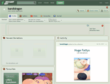 Tablet Screenshot of bandidragon.deviantart.com