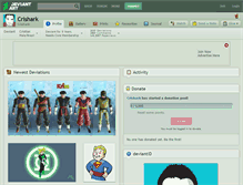 Tablet Screenshot of crishark.deviantart.com