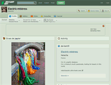 Tablet Screenshot of electric-mistress.deviantart.com