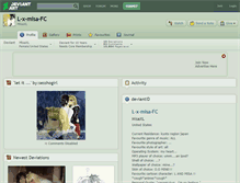 Tablet Screenshot of l-x-misa-fc.deviantart.com