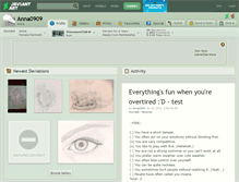 Tablet Screenshot of anna0909.deviantart.com