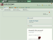 Tablet Screenshot of cynder-the-dragon.deviantart.com