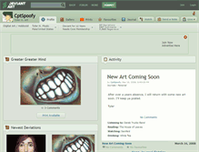 Tablet Screenshot of cptspoofy.deviantart.com