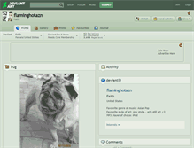 Tablet Screenshot of flaminghotazn.deviantart.com