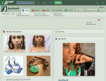 Tablet Screenshot of dawlface8.deviantart.com