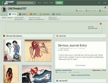 Tablet Screenshot of cristinabastet.deviantart.com