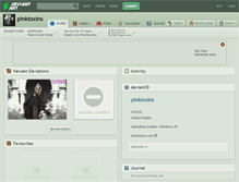 Tablet Screenshot of pinktoxins.deviantart.com