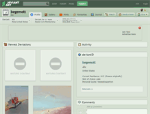 Tablet Screenshot of begemott.deviantart.com