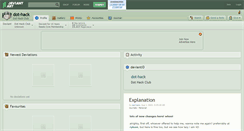Desktop Screenshot of dot-hack.deviantart.com