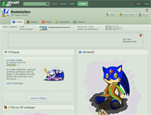 Tablet Screenshot of biometalneo.deviantart.com