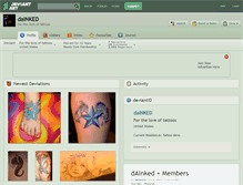 Tablet Screenshot of dainked.deviantart.com