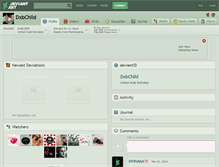 Tablet Screenshot of dxbchild.deviantart.com