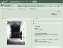 Tablet Screenshot of normalcy.deviantart.com