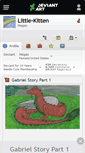 Mobile Screenshot of little-kitten.deviantart.com