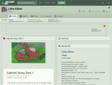 Tablet Screenshot of little-kitten.deviantart.com
