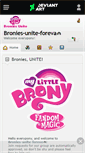 Mobile Screenshot of bronies-unite-foreva.deviantart.com