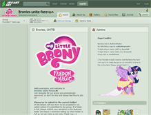 Tablet Screenshot of bronies-unite-foreva.deviantart.com