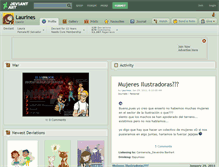 Tablet Screenshot of laurines.deviantart.com