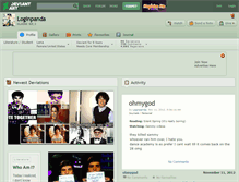 Tablet Screenshot of loginpanda.deviantart.com